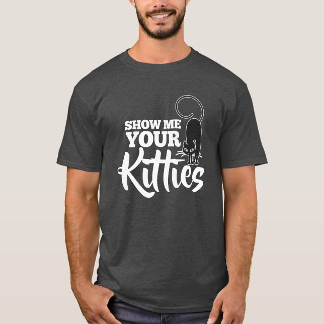 Camiseta Mostre Meus Gatos Amigos (Frente)