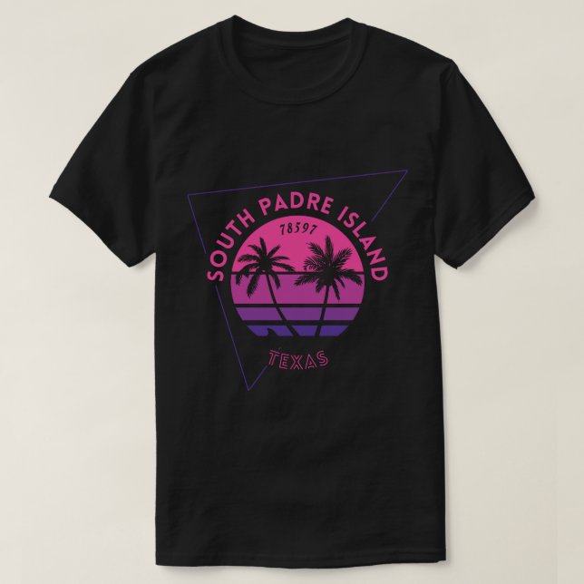 Camiseta Mostre seu amor pela Ilha do Padre Sul, Texas! (Frente do Design)