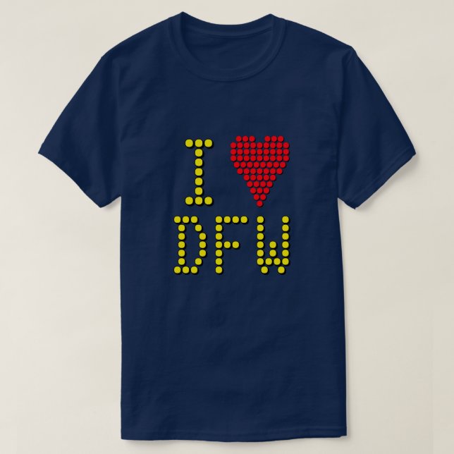 Camiseta Mostre Seu Código de Aeroporto Amor (Frente do Design)