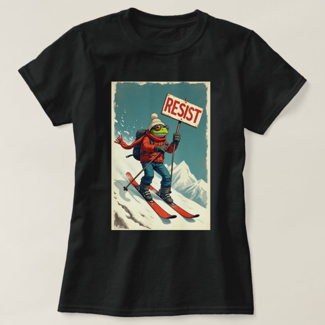 Camiseta Mostre seu estilo único com este sapo divertido e  (Frente do Design)