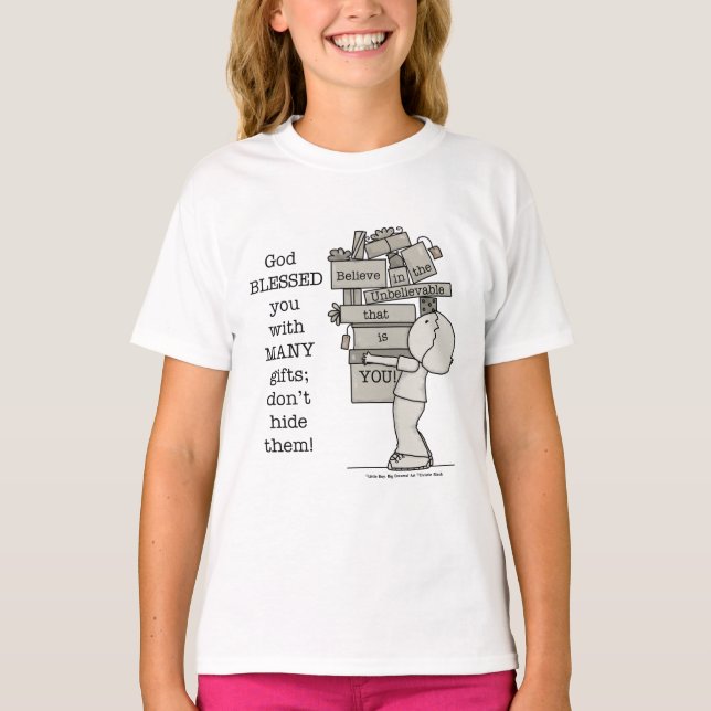 Camiseta Mostre seus presentes (Frente)