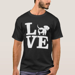 Camiseta Mostre sua devoção de Dachshund com o I Heart Wien