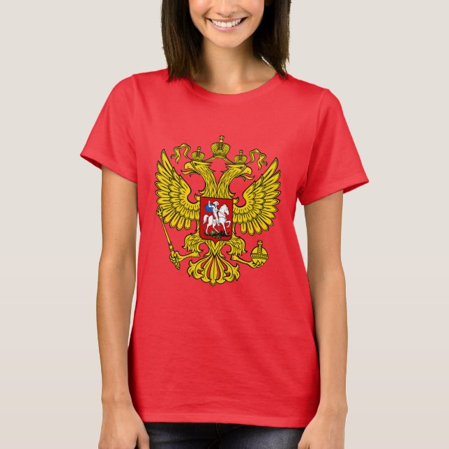 Camiseta Mostre suas cores - Rússia (Frente)