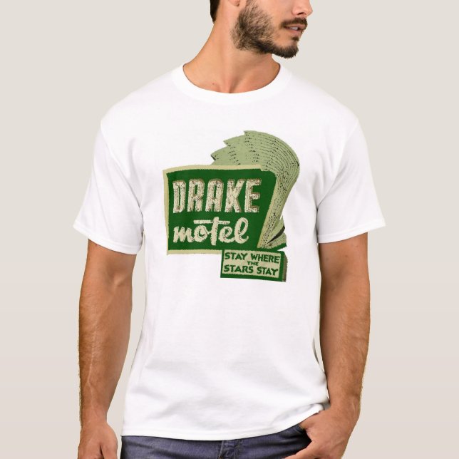 Camiseta Motel de Drake - permaneça onde as estrelas (Frente)