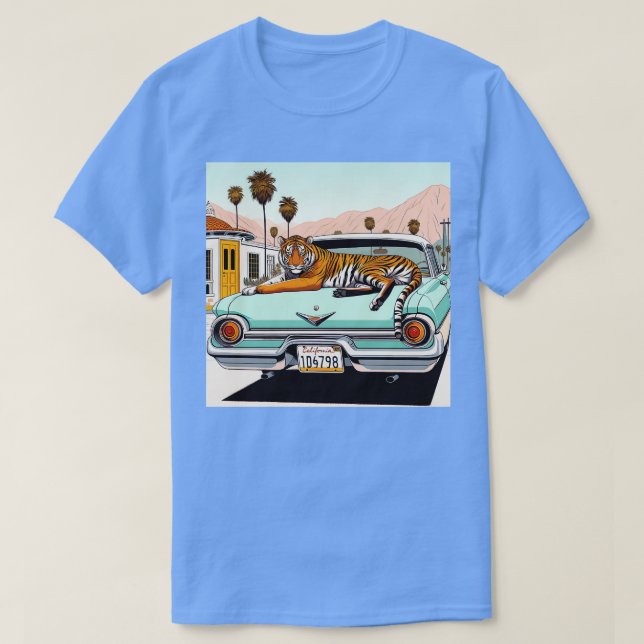 Camiseta Motel Engraçado de Verão, amante do Tiger, 2024 (Frente do Design)