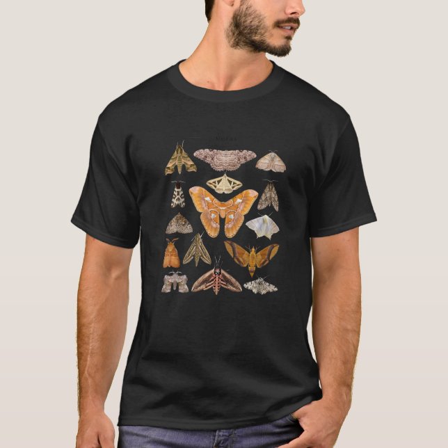 Camiseta Moth Collections Educational Animal Nature Insec (Frente)