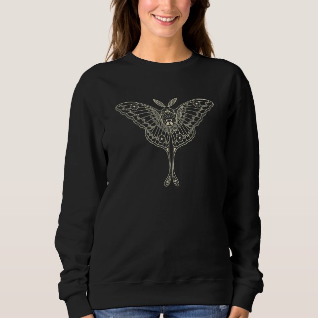 Camiseta Moth Dark Academia Clothes Aesthetic Celestial Ast (Frente)