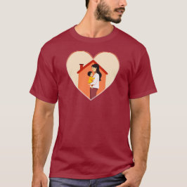 Camiseta Mother and Child Love Illustration – Warm Family