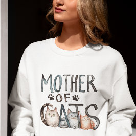 Camiseta Mother of Cats, Funny Gift for Cat mom