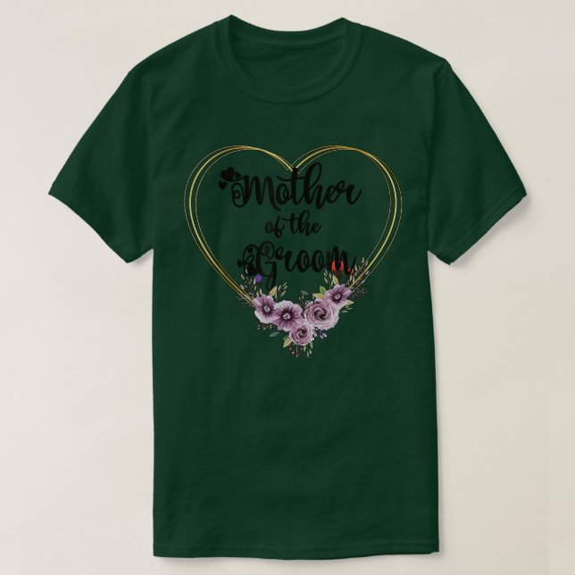 Camiseta Mother Of The Groom Shower Wedding Day Grooms Mom1 (Frente do Design)