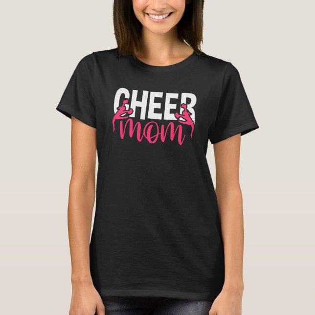 Camiseta Mother's Day Cheerleading Mommy Cheerleader Mama C (Frente)