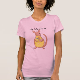 Camiseta Mother's Day Kangaroo and Baby