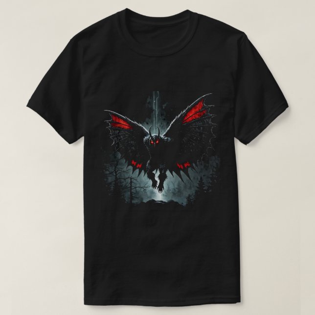 Camiseta Mothman (Frente do Design)