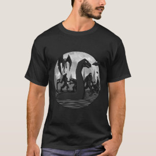 Camiseta Mothman Bigfoot Loch Ness Monster Aliens Ufo Diver