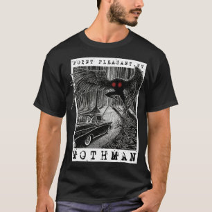 Camiseta Mothman Encount 1966 Point Pleasant Original Cr