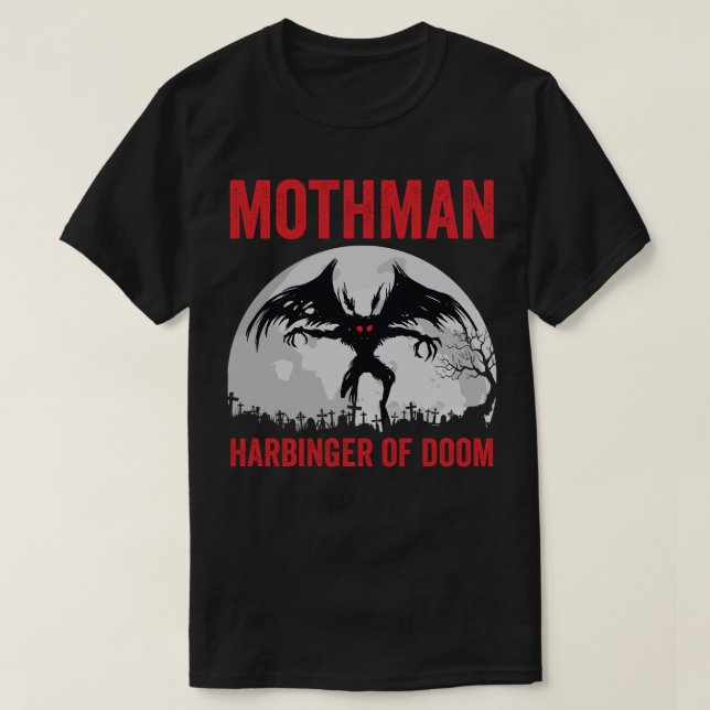 Camiseta Mothman Harbinger Of Doom (Frente do Design)