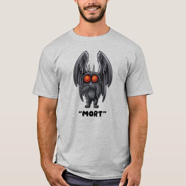 Camiseta Mothman "Mort" Cryptid T Shirt (Frente)