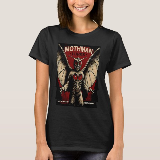 Camiseta Mothman  Mysterious Winged Creature (Frente)