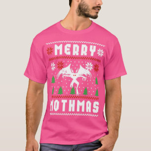 Camiseta Mothman Ugly Christmas Sweater Feliz Mothmas