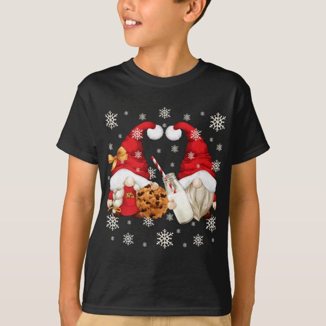 Camiseta Motif De Festa De Natal Gelado Com Leite De Papai  (Frente)