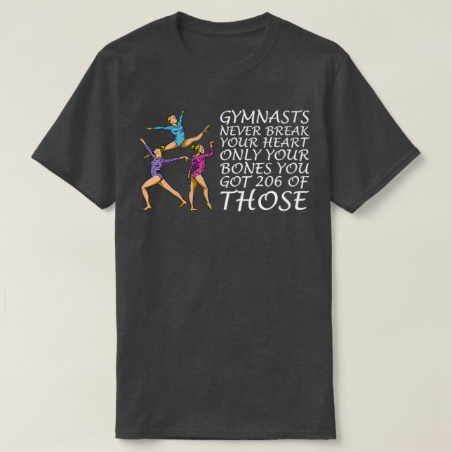 Camiseta Motif de ginástica para Acrobats e ginastas 10 (Frente do Design)