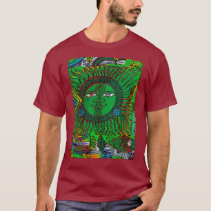 Camiseta Motif de máscara totem maia exclusiva