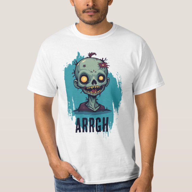 Camiseta Motif zombie bleu (Frente)