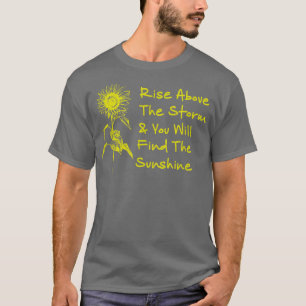 Camiseta Motivação acima da tempestade você vai finalizar o