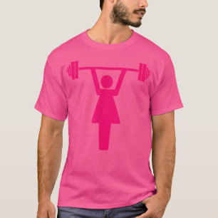 Camiseta Motivação Bodybuilder Barbell Mulheres Peso Liftin