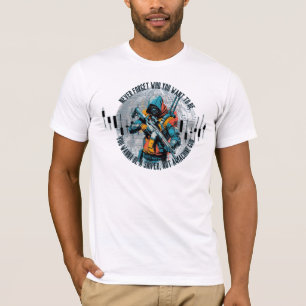Camiseta Motivação Comercial   Sniper Cyberpunk   Fantasia