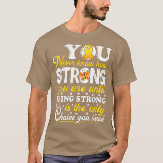 Camiseta Motivação da Consciência do Cancer Infantil Ribbo 