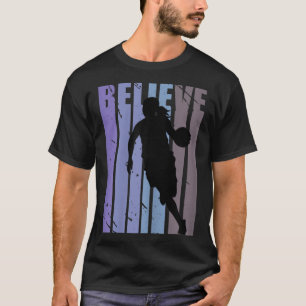 Camiseta Motivação da Equipe do Jogador de Meninas do Basqu