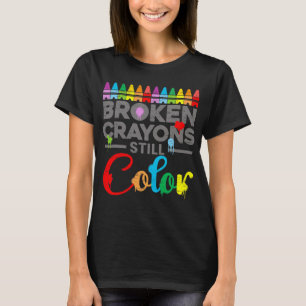 Camiseta Motivação da Saúde Dizendo Críons Quebrados Ainda 