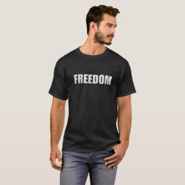 Camiseta Motivação da Tipografia Grunge FREEDOM