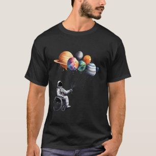 Camiseta Motivação de Astronauta em Cadeira de Rodas para C