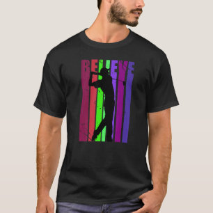 Camiseta Motivação de Bairro de Golfe Colorida de Meninas