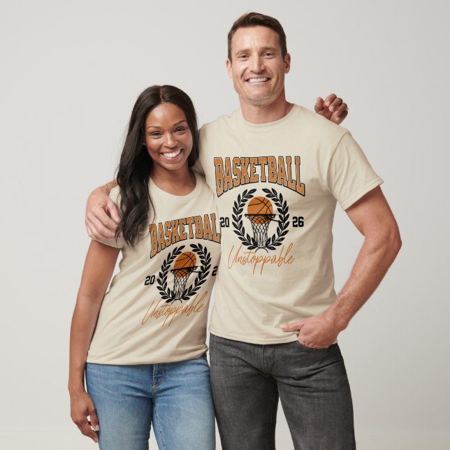 Camiseta Motivação de Basquete Imparável (Unissex)