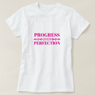 Camiseta Motivação de Crescimento Consciente: Progresso aci
