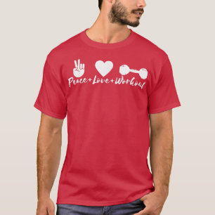 Camiseta Motivação de Eercise da Malhação de Gym do Peace L