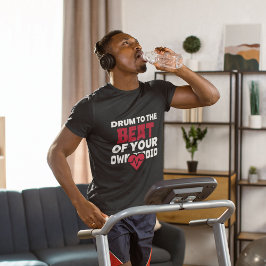 Camiseta Motivação De Giro De Drumagem De Cardio