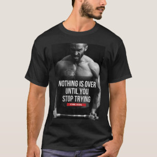 Camiseta Motivação de Gym de Construção de Bodybuilding