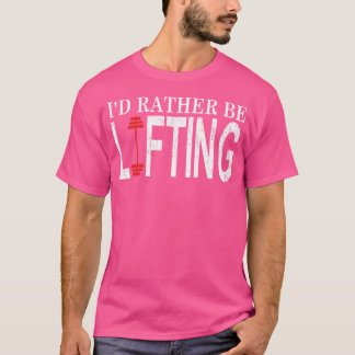 Camiseta Motivação De Gym Eu Preferencialmente Levantando P