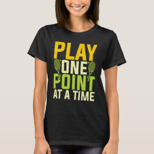 Camiseta Motivação de Jogador de Tênis de Reprodução de Um 