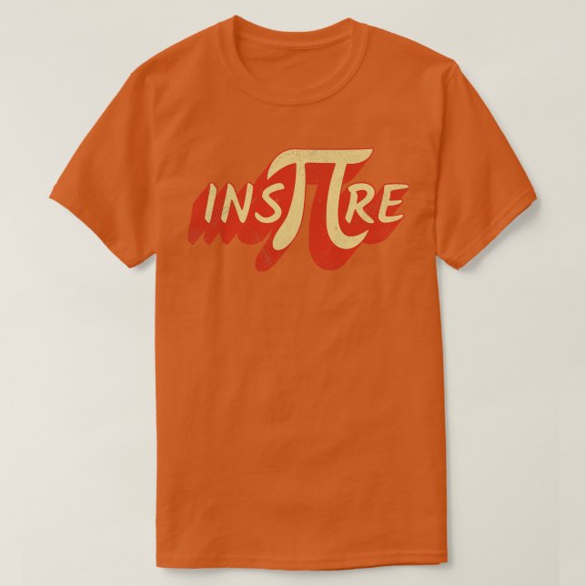 Camiseta Motivação de Matemática Pi Inspire (Frente do Design)
