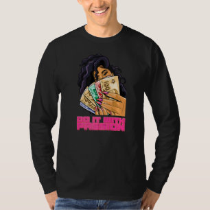 Camiseta Motivação de Paixão Citações de Dinheiro