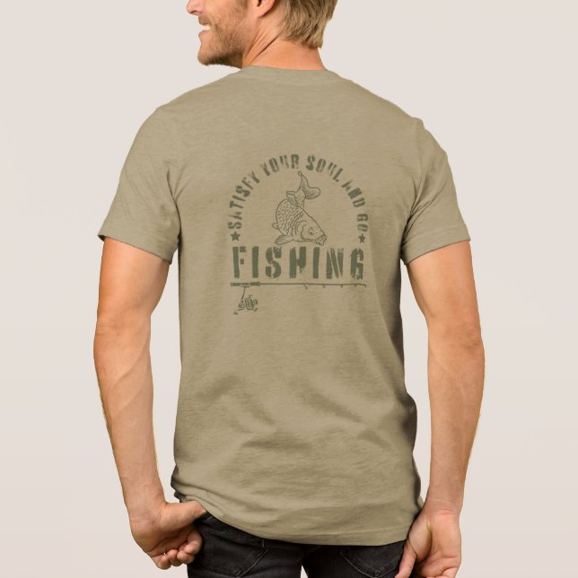 Camiseta Motivação de pesca | Carpa | Satisfazer (Verso)