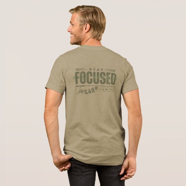Camiseta Motivação de pesca | Pesca da carpa | Foco (Voltar Cheio)