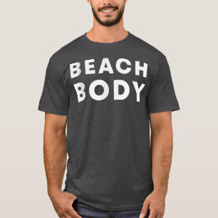 Camiseta Motivação de Preparação de Praia Corporal