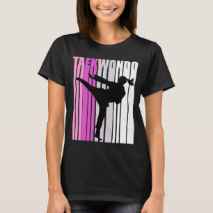 Camiseta Motivação de Silhouday, Karate Rosa-Rosa