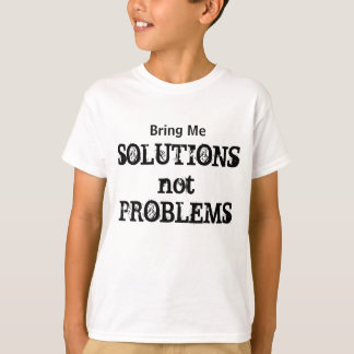 Camiseta Motivação de soluções que não problemas